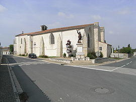 The church in Sainte-Soulle