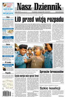 Nasz Dziennik daily (front page).jpg