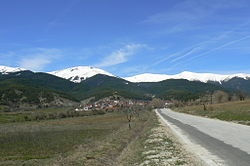 View towards the village