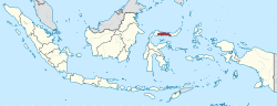 Location of Gorontalo in Indonesia