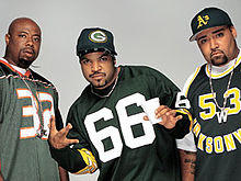 From left to right: WC, Ice Cube, Mack 10 in 2003