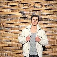 Jake T Austin, arrives at the CIROC tasting event in Los Angeles, Nov 2018.jpg