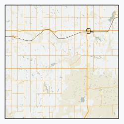 Cadillac is located in Wise Creek No. 77