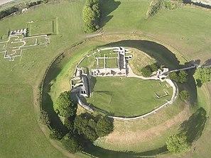 Aerial view of Old Sarum
