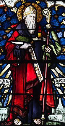 Birr St. Brendan's Church Saint Kieran Window Detail 2010 09 10.jpg