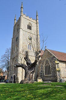 Reading Minster, church tower.jpg