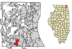 Location of Kildeer in Lake County, Illinois