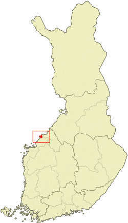 Location of Larsmo in Finland