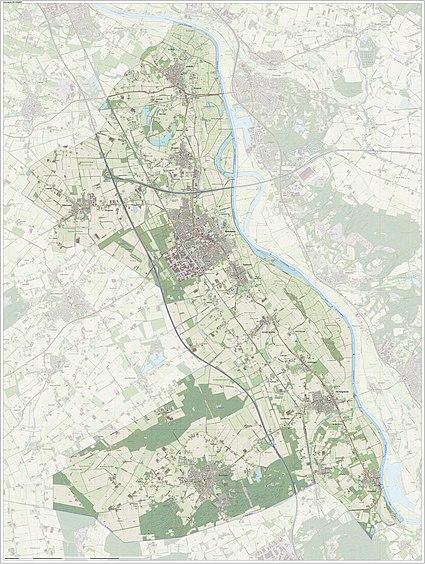 Dutch Topographic map of Boxmeer, June 2015