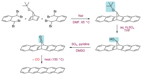 Pentacene synthesis