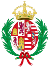Coat of Arms of Anna of Austria (1549-1580), Queen Consort of Spain.svg