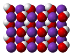 Crystal structure of KOH