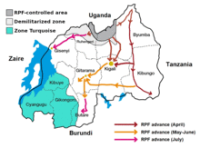 RPF advance Rwandan genocide with Zone Turquise.png