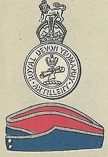 Royal Devon Yeomanry badge and service cap.jpg