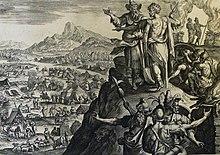 The Phillip Medhurst Picture Torah 580. Balak’s sacrifices. Numbers cap 23 v 24. De Vos.jpg