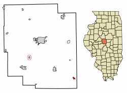 Location in Logan County, Illinois