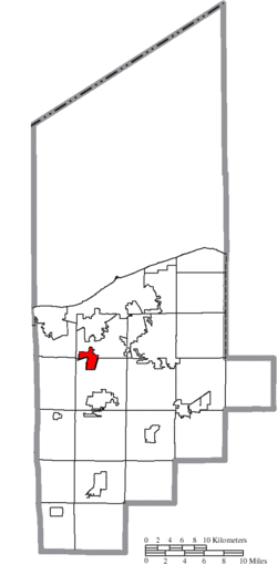 Location of South Amherst in Lorain County