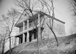 Thebes Courthouse, listed on the National Register of Historic Places