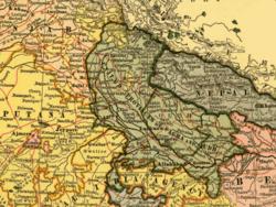 Map of what used to be the territories of the "Nawab of Awadh", United Provinces of Agra and Oudh, 1903.