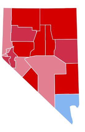 Nevada Presidential Election Results 2004.svg