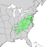 Pinus virginiana distribution map.png