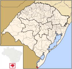 Locator map of Chuí in Rio Grande do Sul.svg