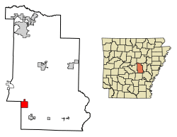 Location in Lonoke County, Arkansas