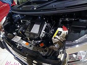The engine room of Toyota ROOMY CUSTOM G-T 2WD (DBA-M900A-AGBVJ).jpg