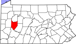 Map of Armstrong County, Pennsylvania