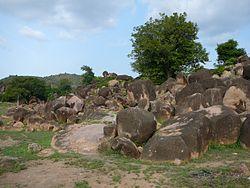 Rock formation in the Tongo Hills near Gorogo
