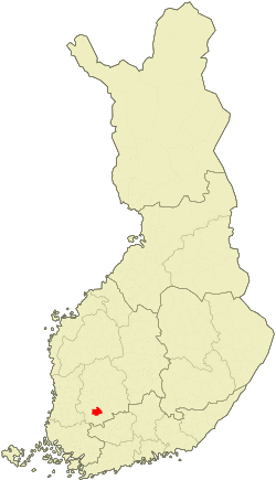 Location of Vesilahti in Finland