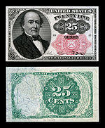Twenty five-cent fifth-issue fractional note
