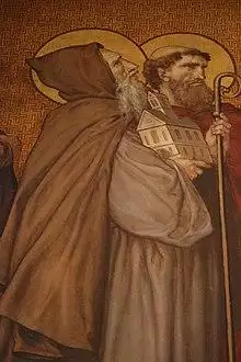 Rennes (35) Métropole Saint-Pierre - Intérieur - Procession des saints de Bretagne - Saint Méen et Saint Austol.jpg