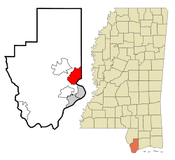 Location of Diamondhead, Mississippi