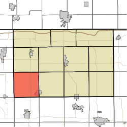 Map highlighting Eden Township, LaGrange County, Indiana.svg