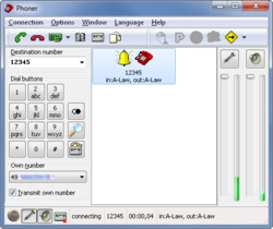 Screenshot of Phoner