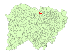 Location in Salamanca