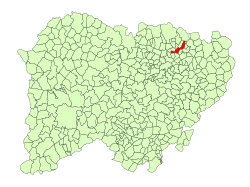 Location in Salamanca