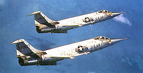 319th Fighter-Interceptor Squadron F-104As 1958.jpg