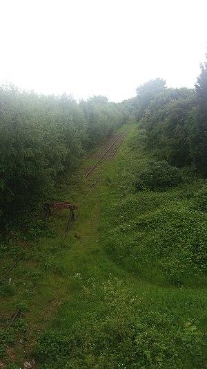 Site of Harts Hill station site, abandoned but will serve as a junction for the metro extension and freight traffic..jpg