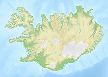 Map showing the location of Haukadalur