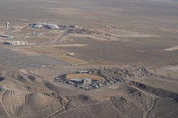 Aerial view of the Isleta Amphitheater, Albuquerque, New Mexico