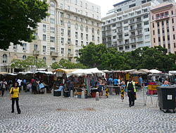 Greenmarket Square as seen from Burg Street & Longmarket Street.