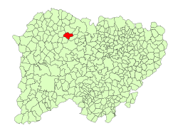 Location in Salamanca