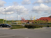 Teesside Retail Park with The Cleveland Hills beyond - geograph.org.uk - 415341.jpg