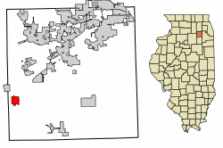 Location of Newark in Kendall County, Illinois