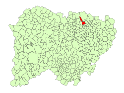 Location in Salamanca