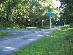 Withlacoochee State Trail looking north at point where it makes a tee intersection with the Good Neighbor Trail Aug 8 2020 at location 28°35'22.2"N 82°13'42.3"W.jpg