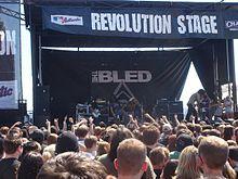 The Bled performing on the Projekt Revolution Tour on September 1, 2007 at First Midwest Bank Amphitheatre in Tinley Park, Illinois.