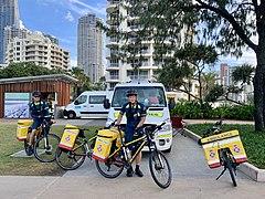 Queensland Ambulance Service Bicycle Response Team, Gold Coast, Queensland, 2020, 01.jpg